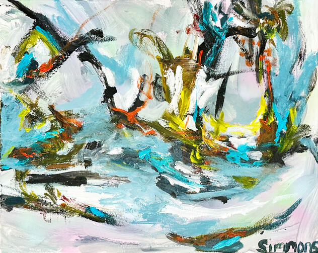 Sky Dancer Abstract painting